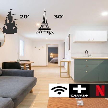 Calme Absolu, Terrasse Et Parking Entre Paris Et Disney Vaires-sur-Marne Екстериор снимка