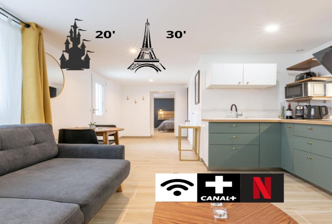 Calme Absolu, Terrasse Et Parking Entre Paris Et Disney Vaires-sur-Marne Екстериор снимка